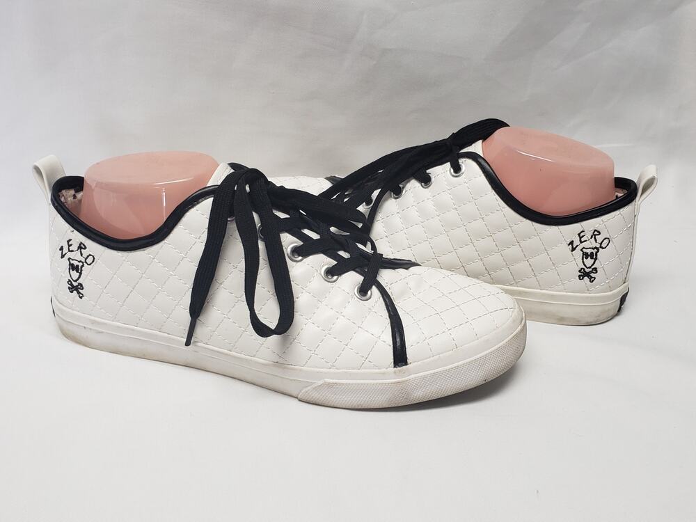 Disney Tim Burton Nightmare Before Christmas Zero White Quilted Low Kick Shoes